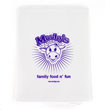 White kraft paper merchandise bag printed with 1 color